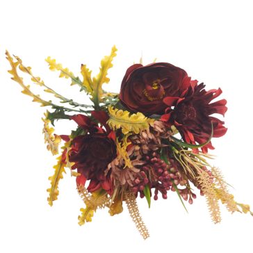 Selyemcsokor – Gerbera-boglárka (köteg) - Bordó #1