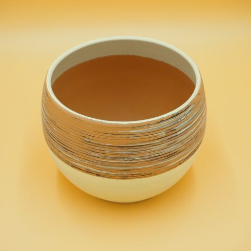 Kör alakú két színű kaspó