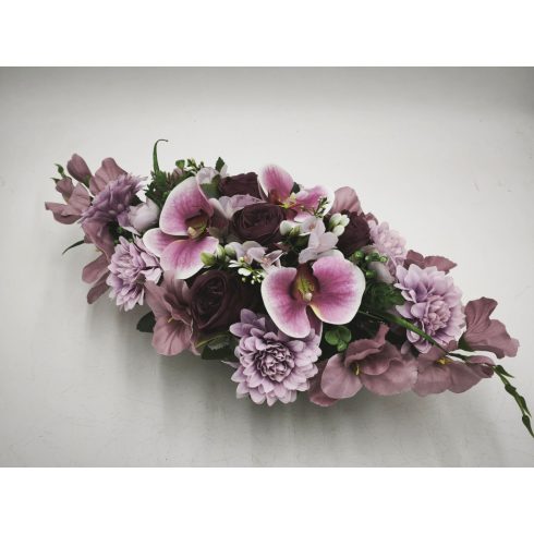 Beton ovális sírdísz 7