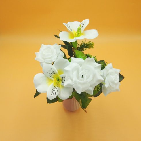 Rózsa - alstoemeria csokor