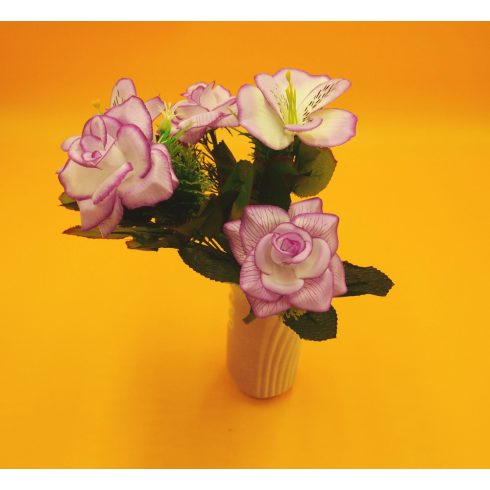 Rózsa - alstoemeria csokor