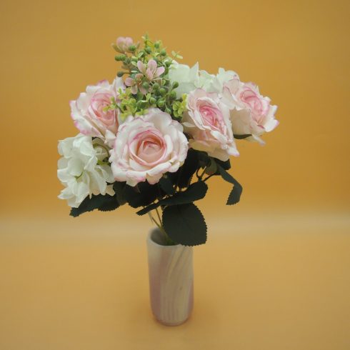 Rózsa - hortenzia csokor