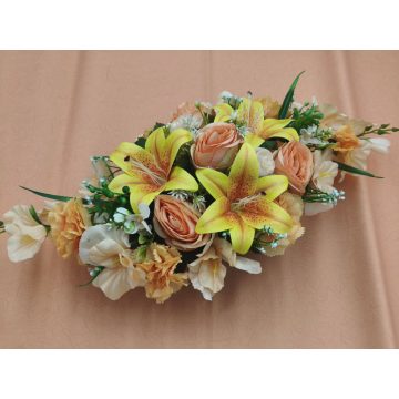 Beton ovális sírdísz 9