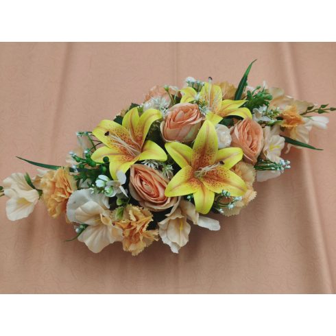 Beton ovális sírdísz 9