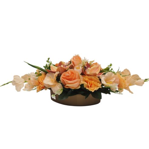 Beton ovális sírdísz 24