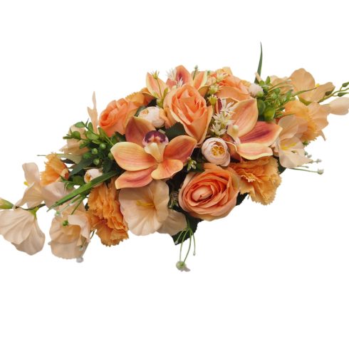 Beton ovális sírdísz 24