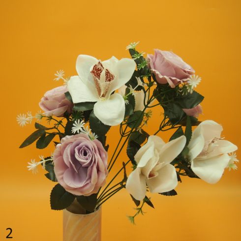 Rózsa - orchidea csokor 9