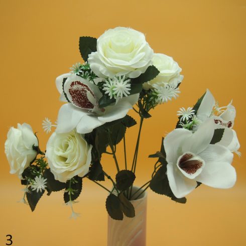 Rózsa - orchidea csokor 9