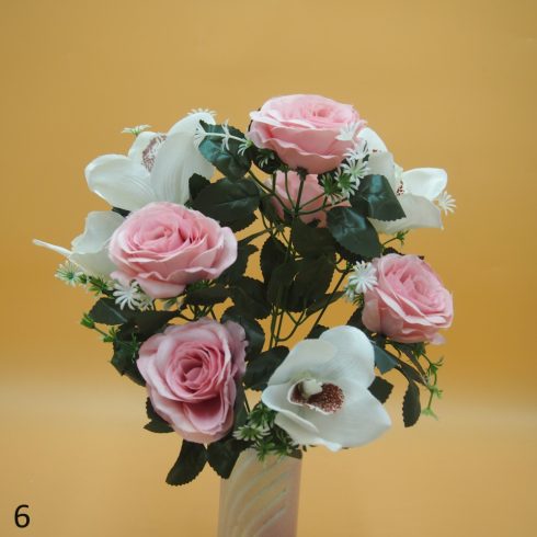 Rózsa - orchidea csokor 9