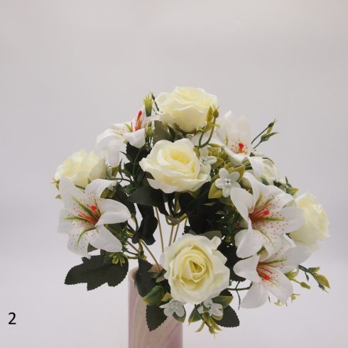 Rózsa - liliom csokor 6