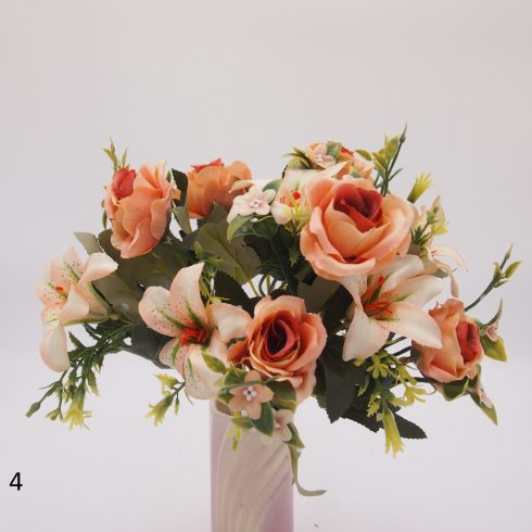 Rózsa - liliom csokor 6