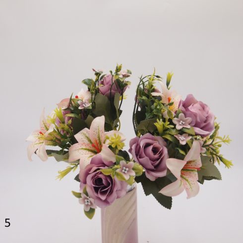 Rózsa - liliom csokor 6