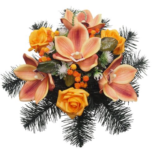 Beton kerek sírdísz 8