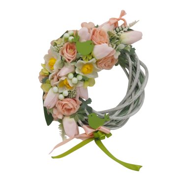 Tavaszi kopogtató (24cm) - Barack-zöld #1