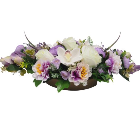 Beton ovális sírdísz 27