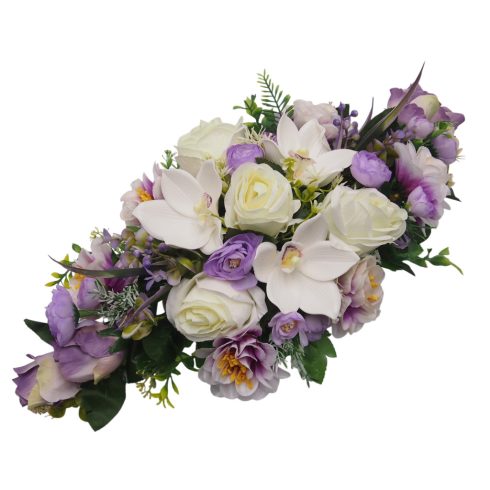 Beton ovális sírdísz 27