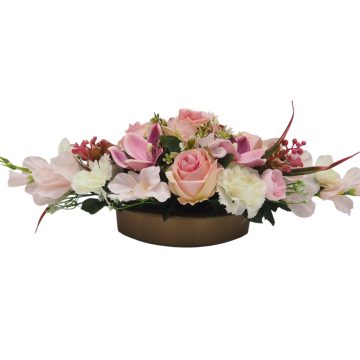 Beton ovális sírdísz 28