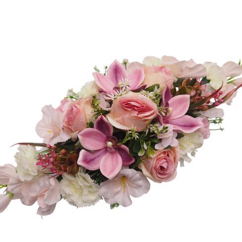 Beton ovális sírdísz 28