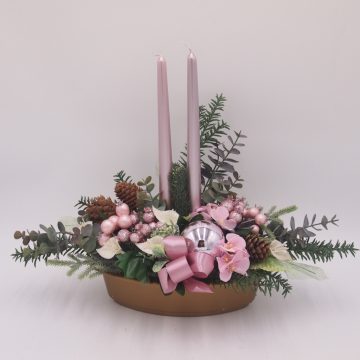 Karácsonyi ovális dísz 1