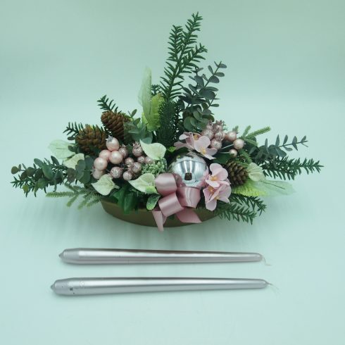 Karácsonyi ovális dísz 1