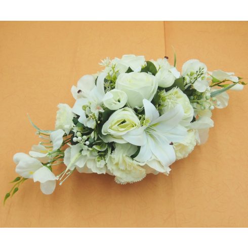 Beton ovális sírdísz 19