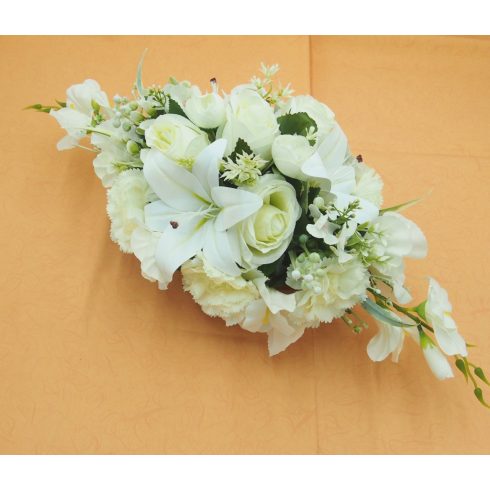 Beton ovális sírdísz 19