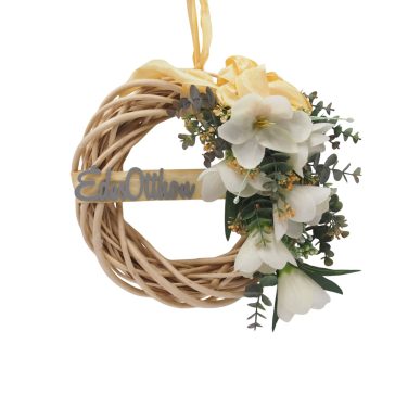 Tavaszi kopogtató (30cm) - Krém #1
