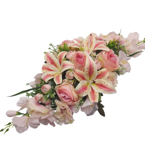 Beton ovális sírdísz 31