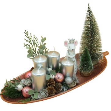 Adventi asztaldísz #1