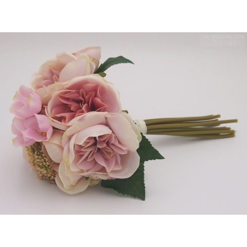 Angolrózsa-vegyesvirág köteg