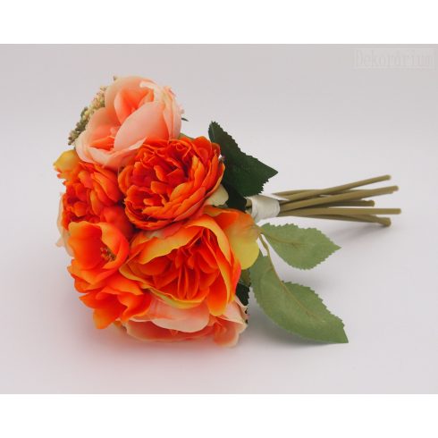 Angolrózsa-vegyesvirág köteg