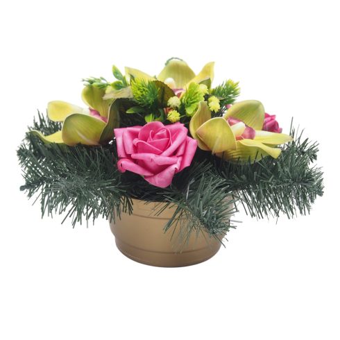 Beton kerek sírdísz 6