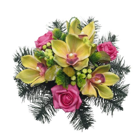 Beton kerek sírdísz 6