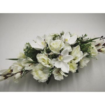 Beton ovális sírdísz 2