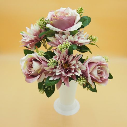 Rózsa - dália csokor 7