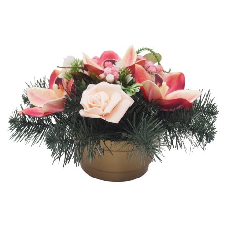 Beton kerek sírdísz 5