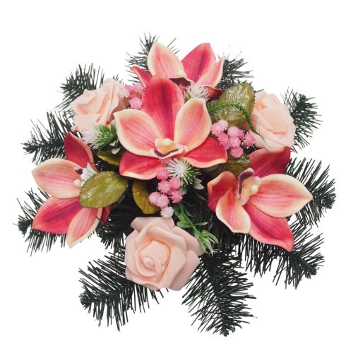 Beton kerek sírdísz 5