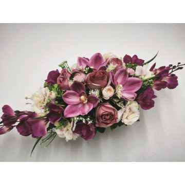 Beton ovális sírdísz 5