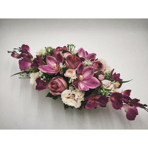 Beton ovális sírdísz 5