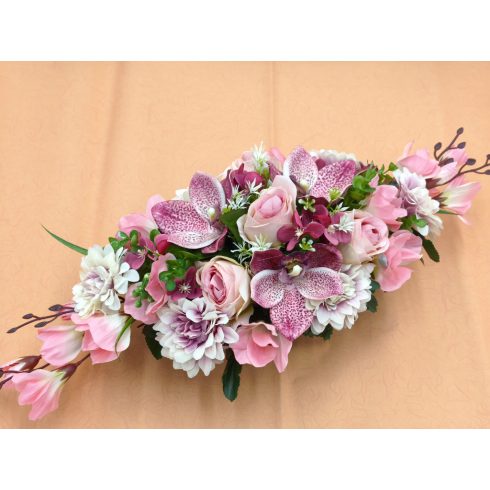 Beton ovális sírdísz 10