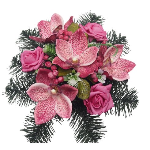 Beton kerek sírdísz 7