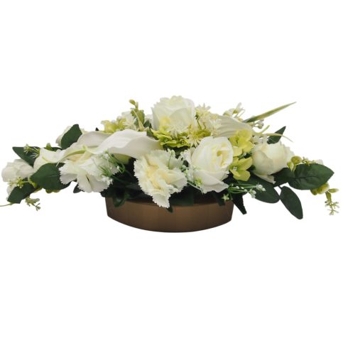 Beton ovális sírdísz 26