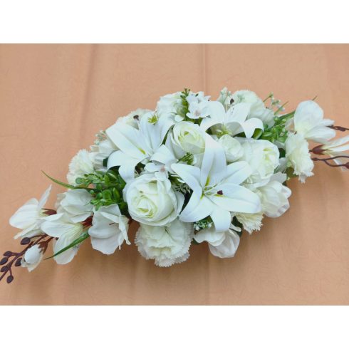 Beton ovális sírdísz 11