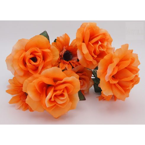 Rózsa-gerbera csokor