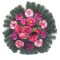 Selyemkoszorú (60cm) - Gerbera-orchidea - Rózsaszín #D1