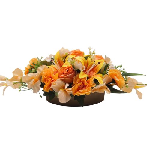 Beton ovális sírdísz 20