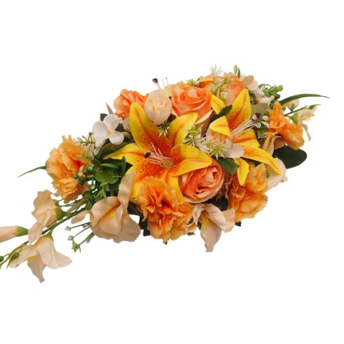 Beton ovális sírdísz 20