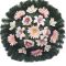 Selyemkoszorú (70cm) - Gerbera-orchidea - Krém-mályva #D1