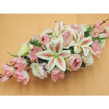 Beton ovális sírdísz 18