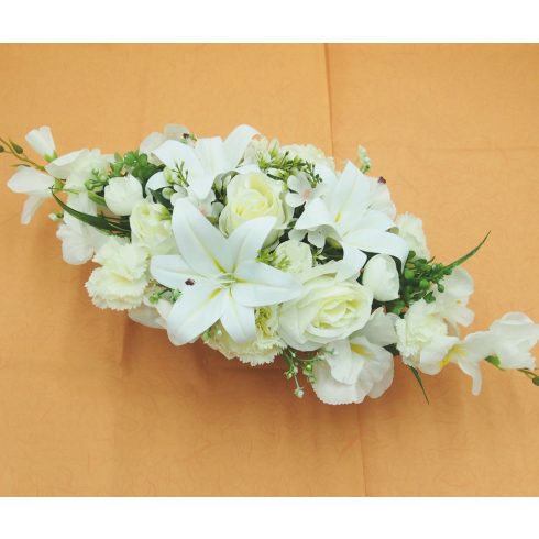 Beton ovális sírdísz 13